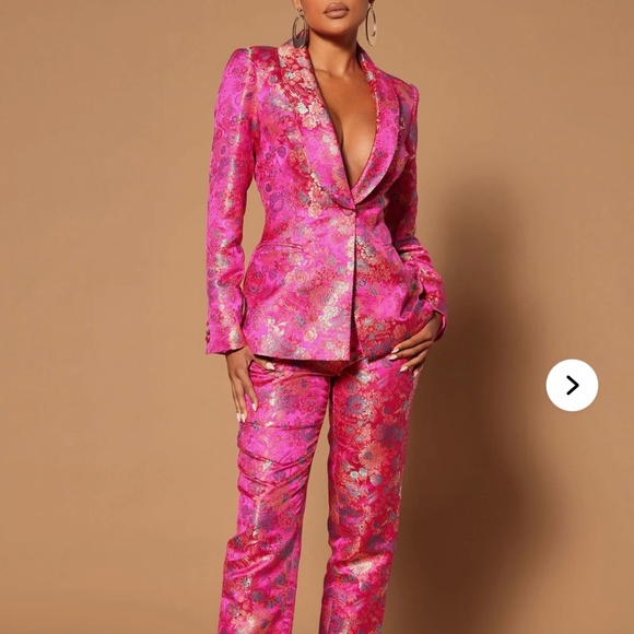 Pretty in Pink Embroidered Suit Set - Picture 1 of 4